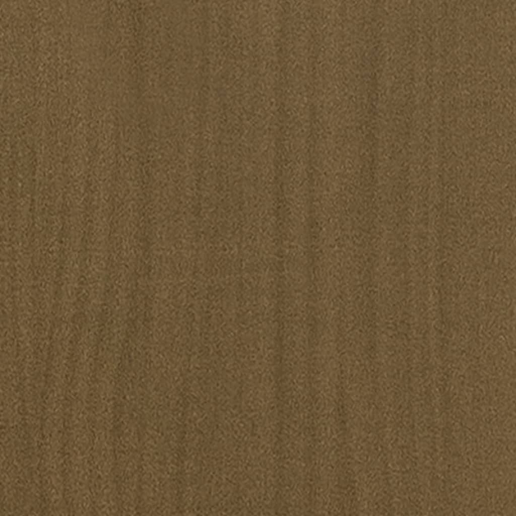 Pflanzgefäß, 2 Stück, 50 x 50 x 70 cm, massives Kiefernholz, honigbraun