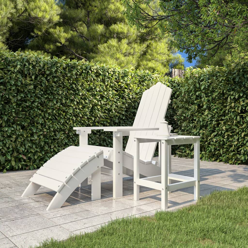Tuintafel Adirondack 38X38X46 Cm Hdpe Wit