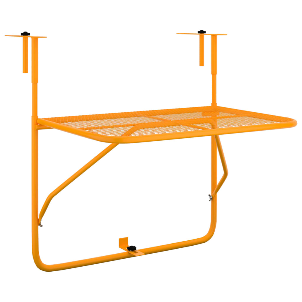Balkontafel 60X40 Cm Staal Geel