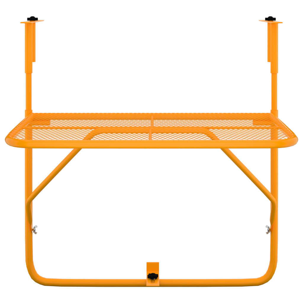 Balkontafel 60X40 Cm Staal Geel