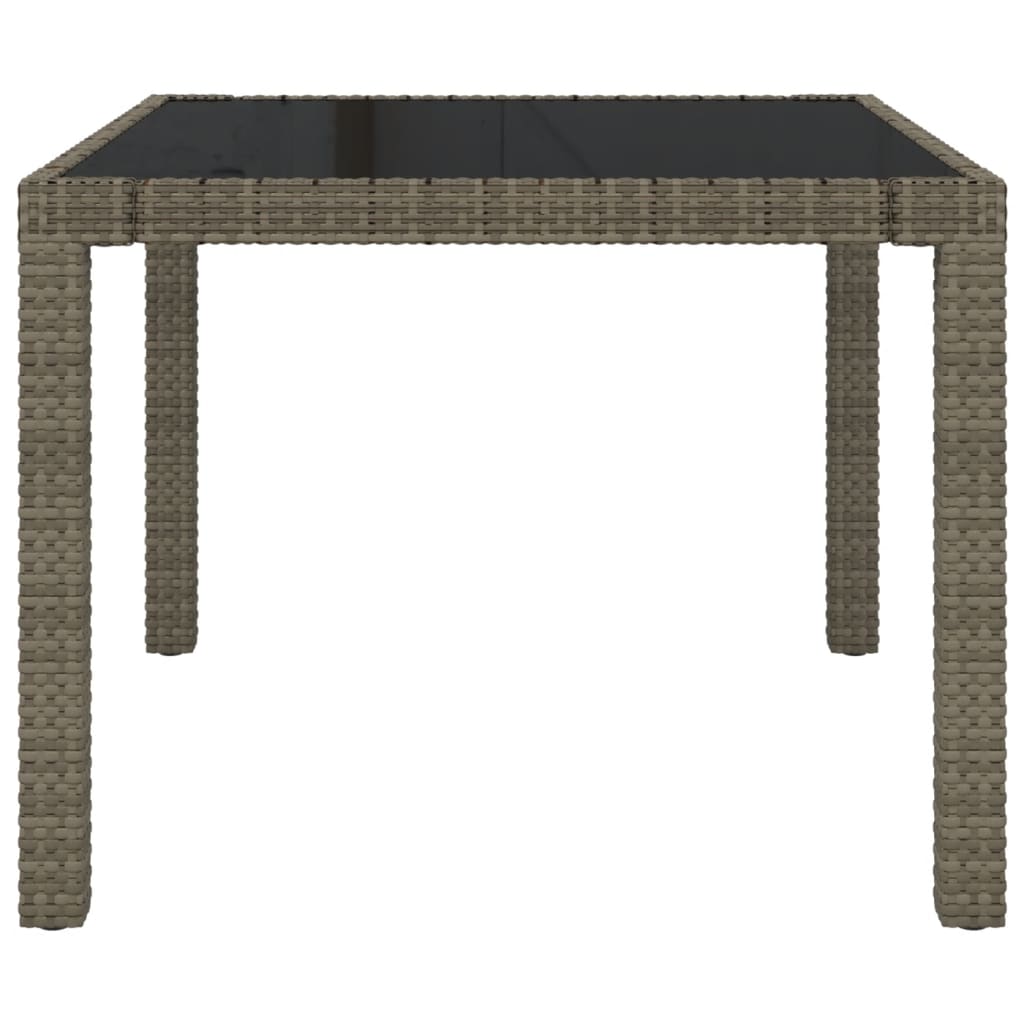 3-Delige Tuinset Met Kussens Poly Rattan Grijs