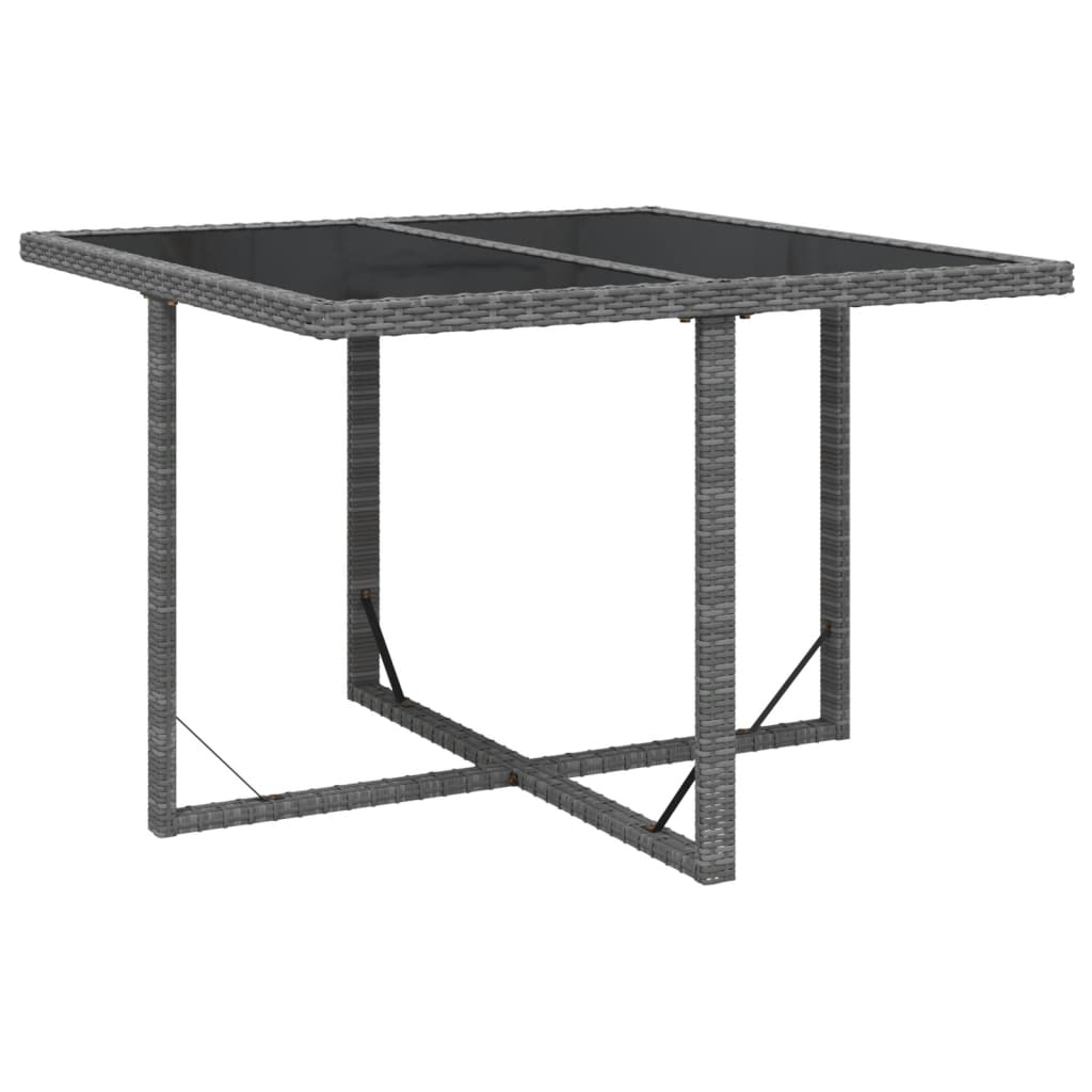 9-Delige Tuinset Met Kussens Poly Rattan Grijs