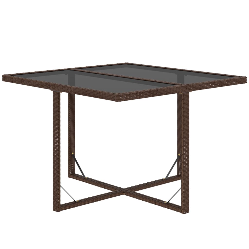 9-Delige Tuinset Met Kussens Poly Rattan Bruin
