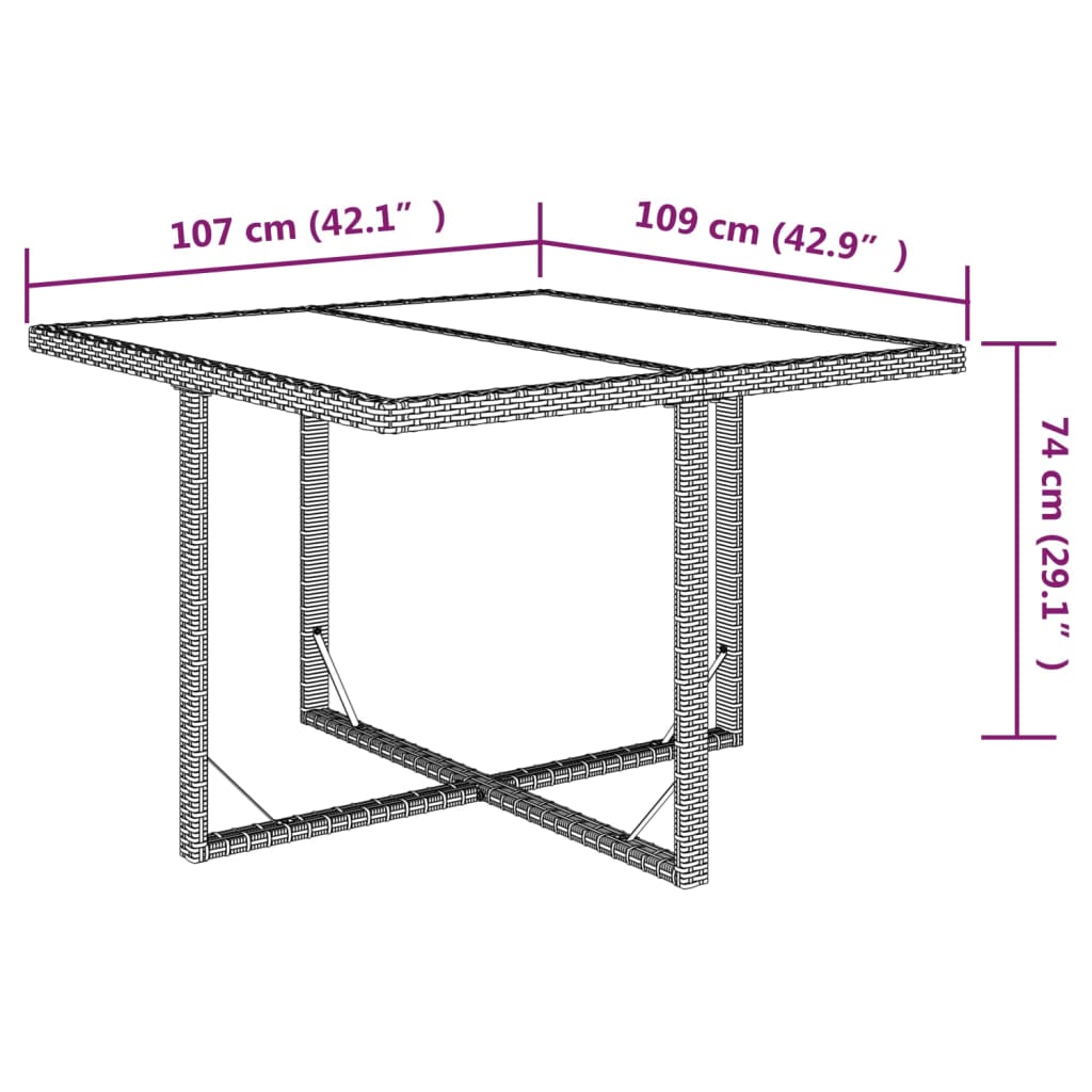 9-Delige Tuinset Met Kussens Poly Rattan Bruin