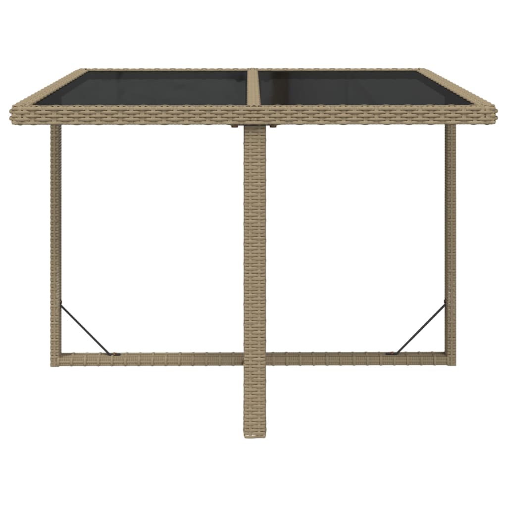 5-Delige Tuinset Met Kussens Poly Rattan Beige