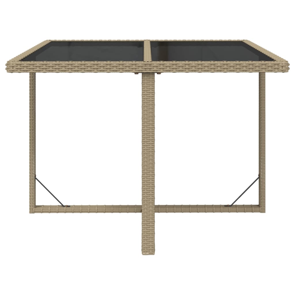 9-Delige Tuinset Met Kussens Poly Rattan Beige