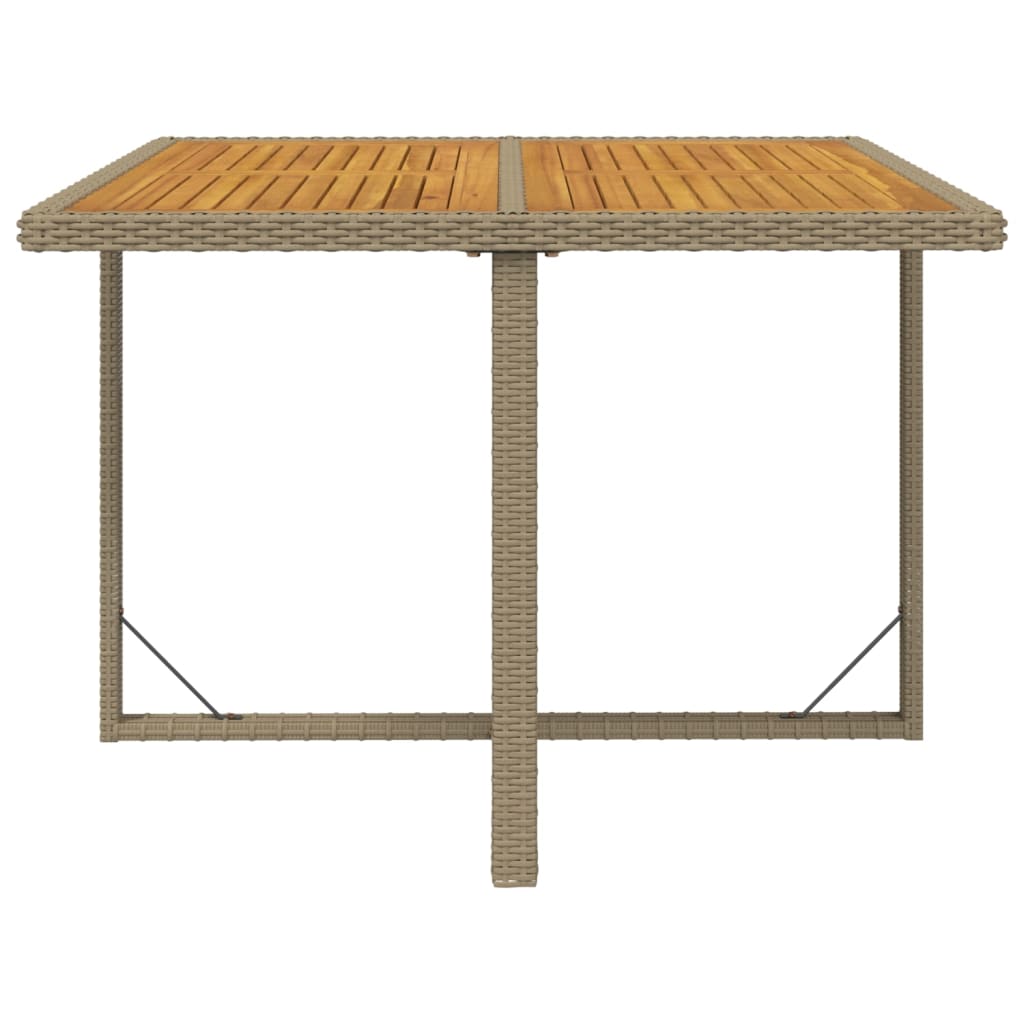 9-Delige Tuinset Met Kussens Poly Rattan Beige
