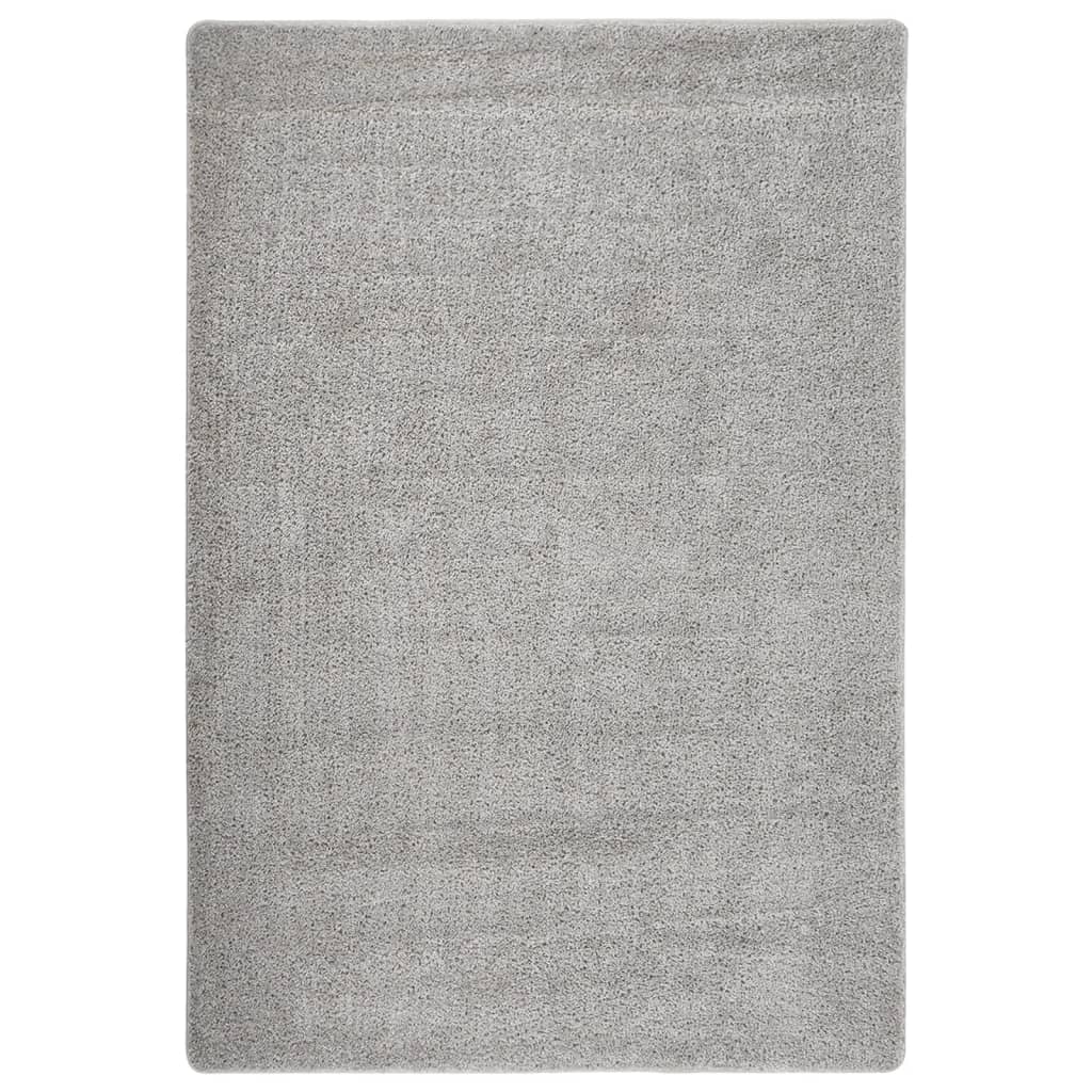 Vloerkleed Shaggy Anti-Slip 120X170 Cm Lichtgrijs