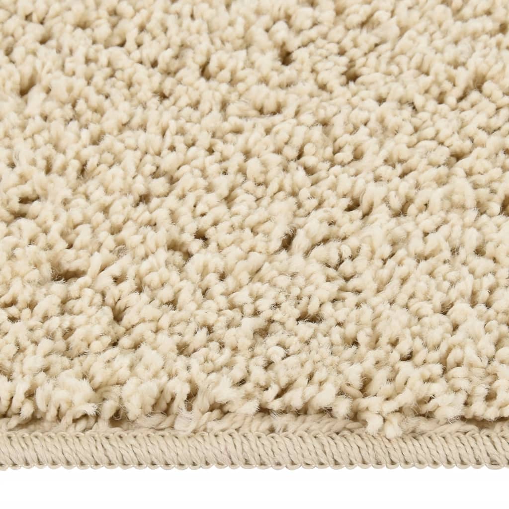 Vloerkleed Shaggy Anti-Slip 160X230 Cm Crèmekleurig