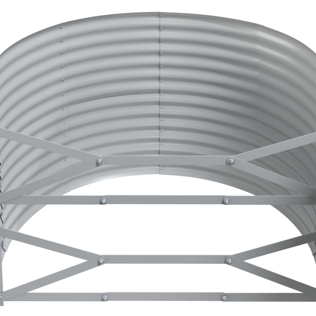 Plantenbak 249X100X68 Cm Gepoedercoat Staal Antracietkleurig