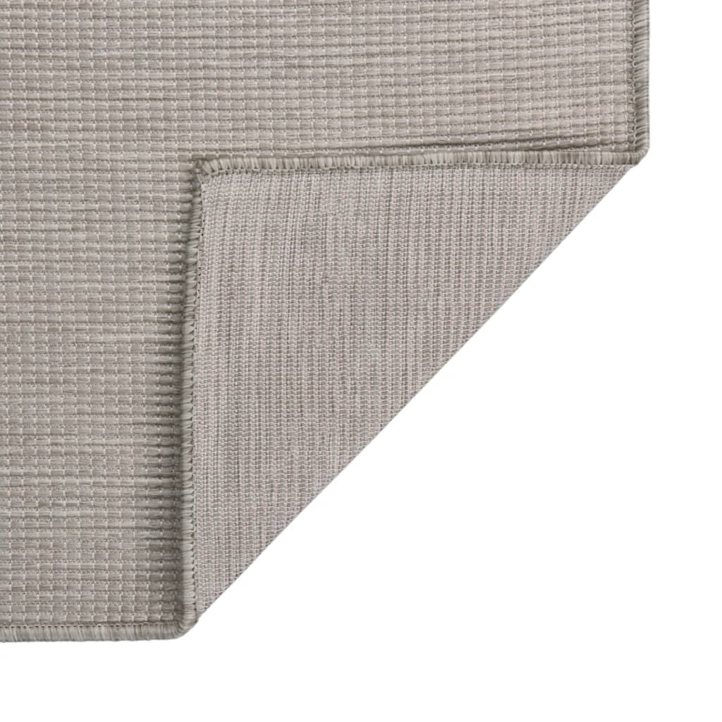 Buitenkleed Platgeweven 200X280 Cm Taupe