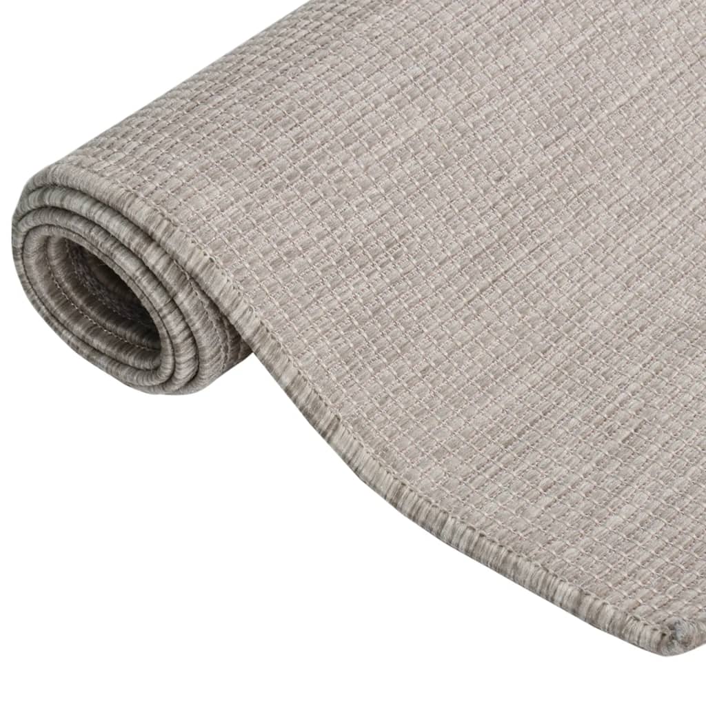 Buitenkleed Platgeweven 200X280 Cm Taupe