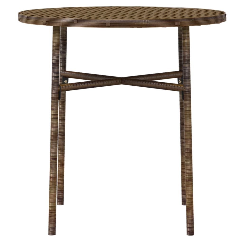 3-Delige Tuinset Poly Rattan Bruin