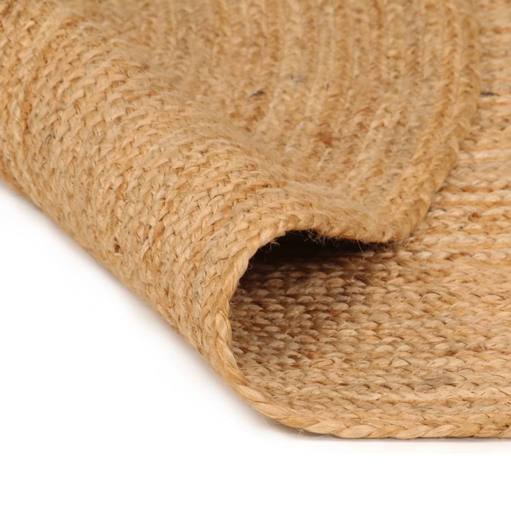 Tapijt Rond 210 Cm Gevlochten Jute