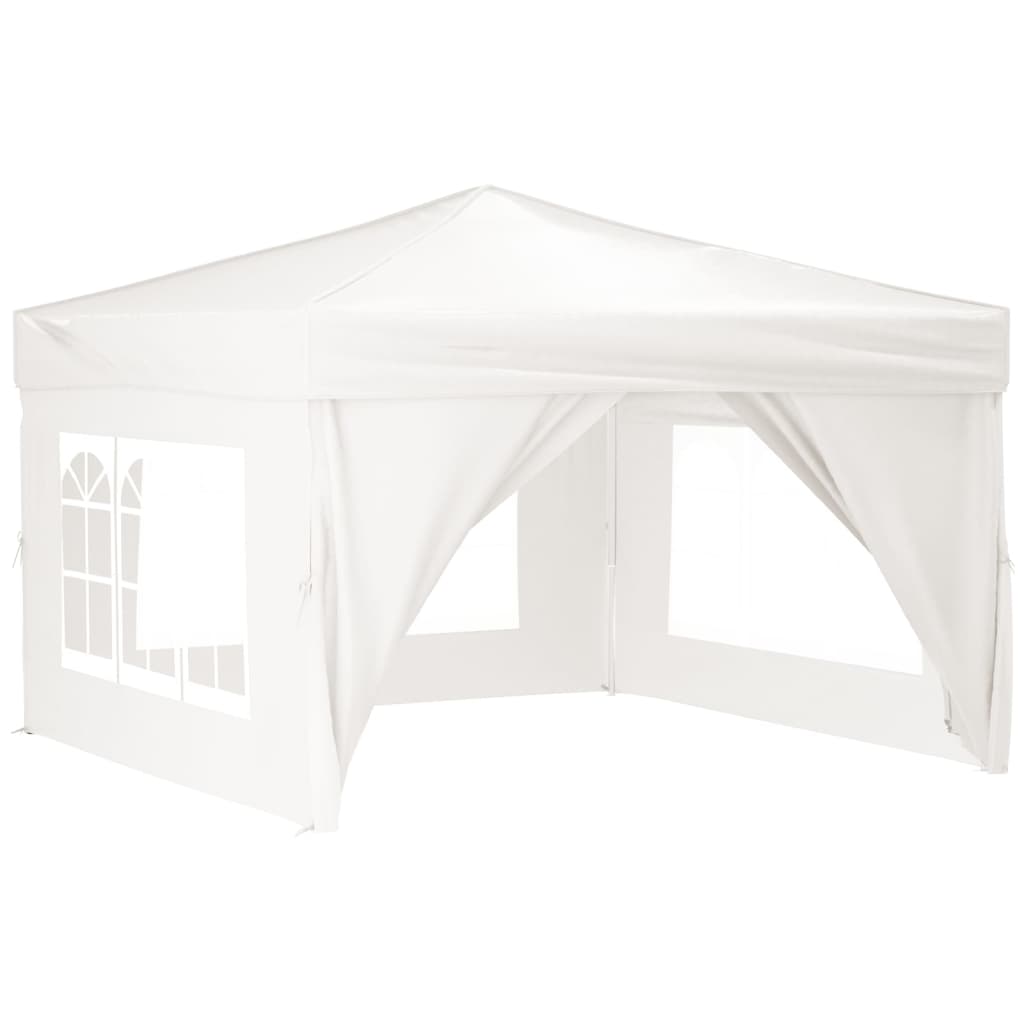 Partytent Inklapbaar Met Zijwanden 3X3 M Wit