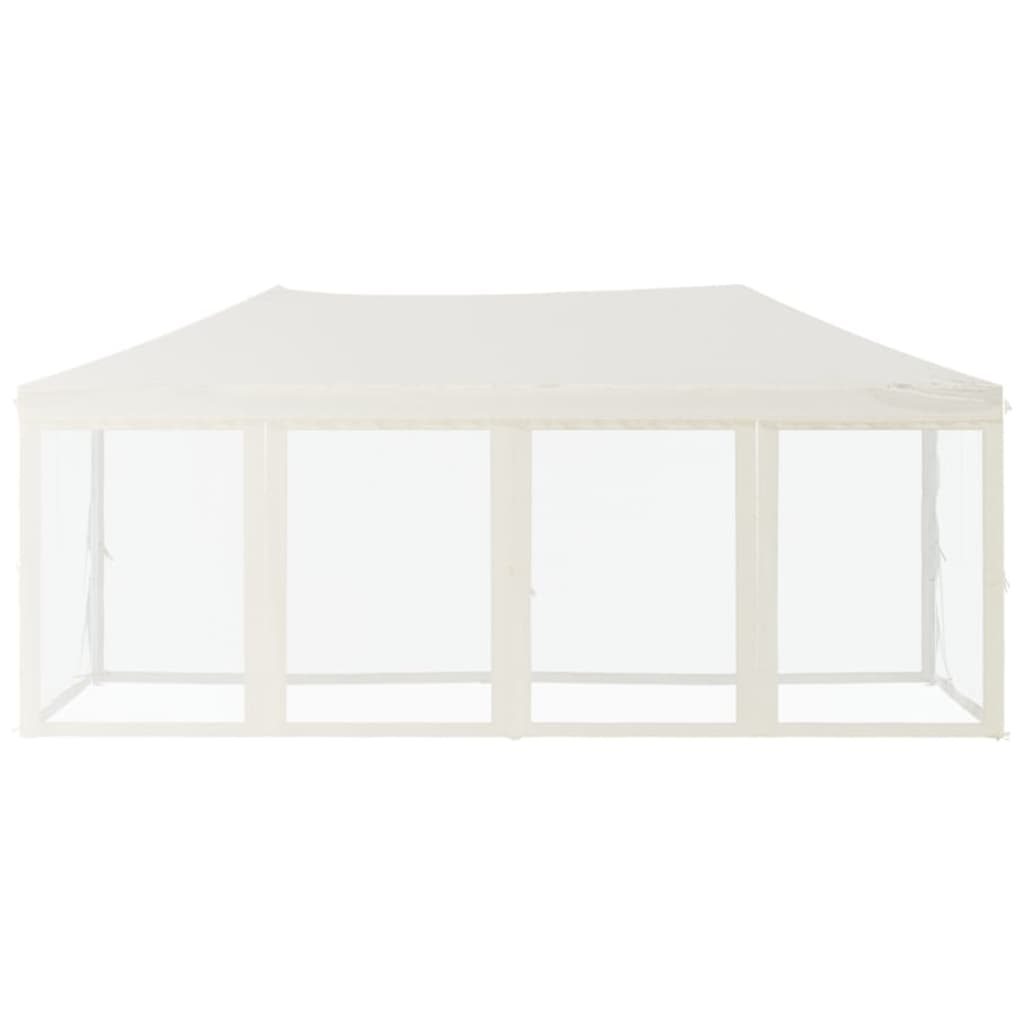 Partytent Inklapbaar Met Zijwanden 3X6 M Crèmekleurig