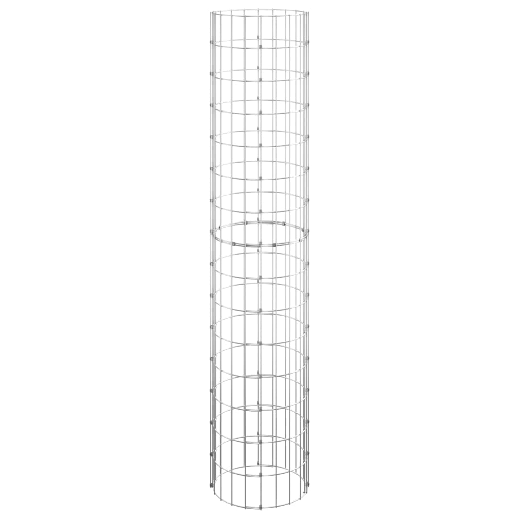 Gabion Plantenbakken 3 St Rond Verhoogd Ø30X150 Cm Staal