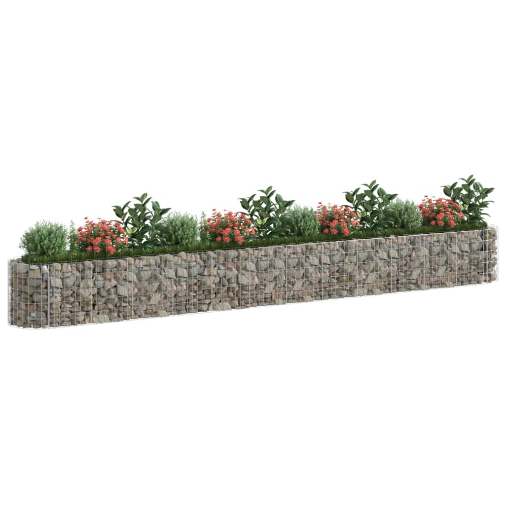 Gabion Plantenbak Verhoogd 470X50X50 Cm Gegalvaniseerd Ijzer