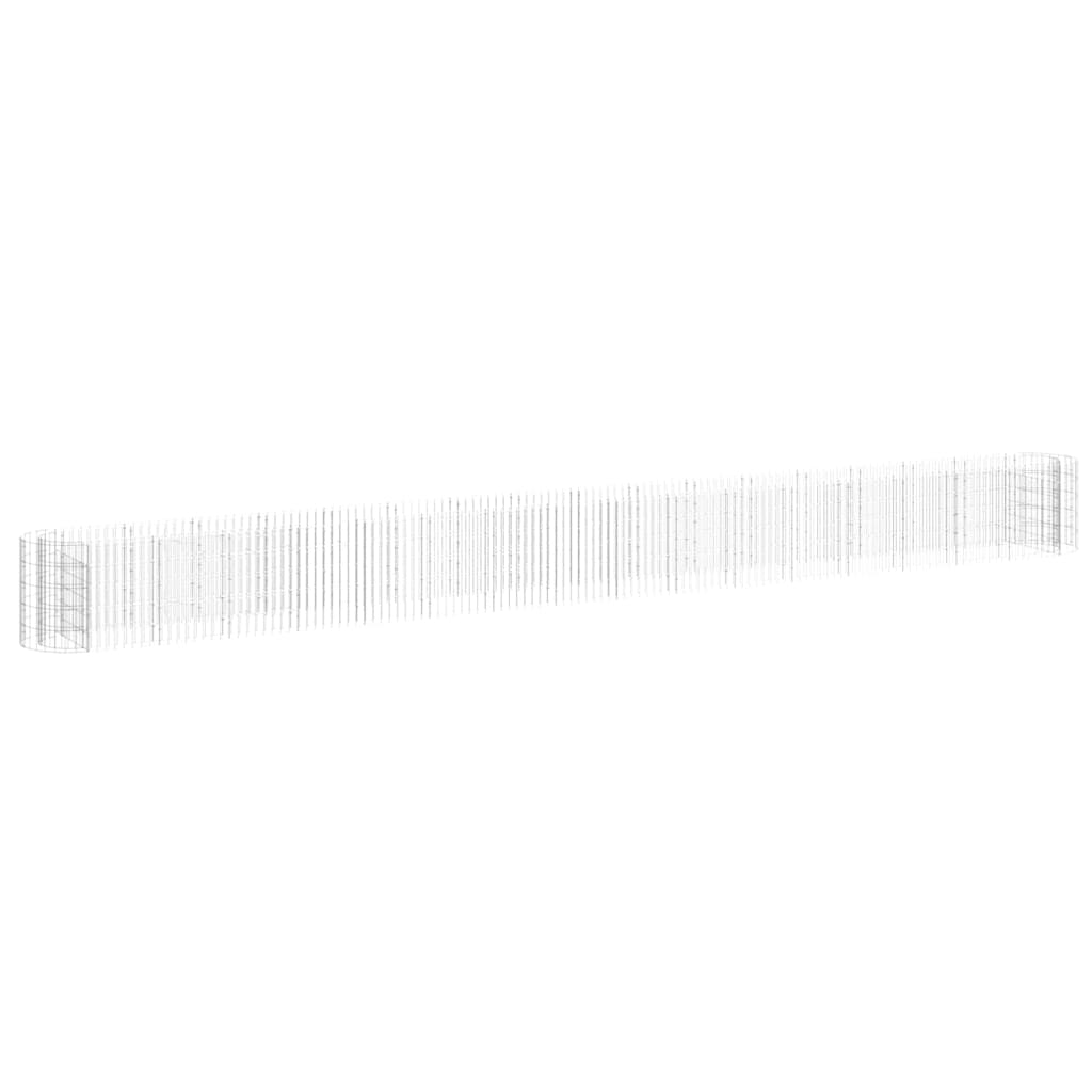 Gabion Plantenbak Verhoogd 610X50X50 Cm Gegalvaniseerd Ijzer