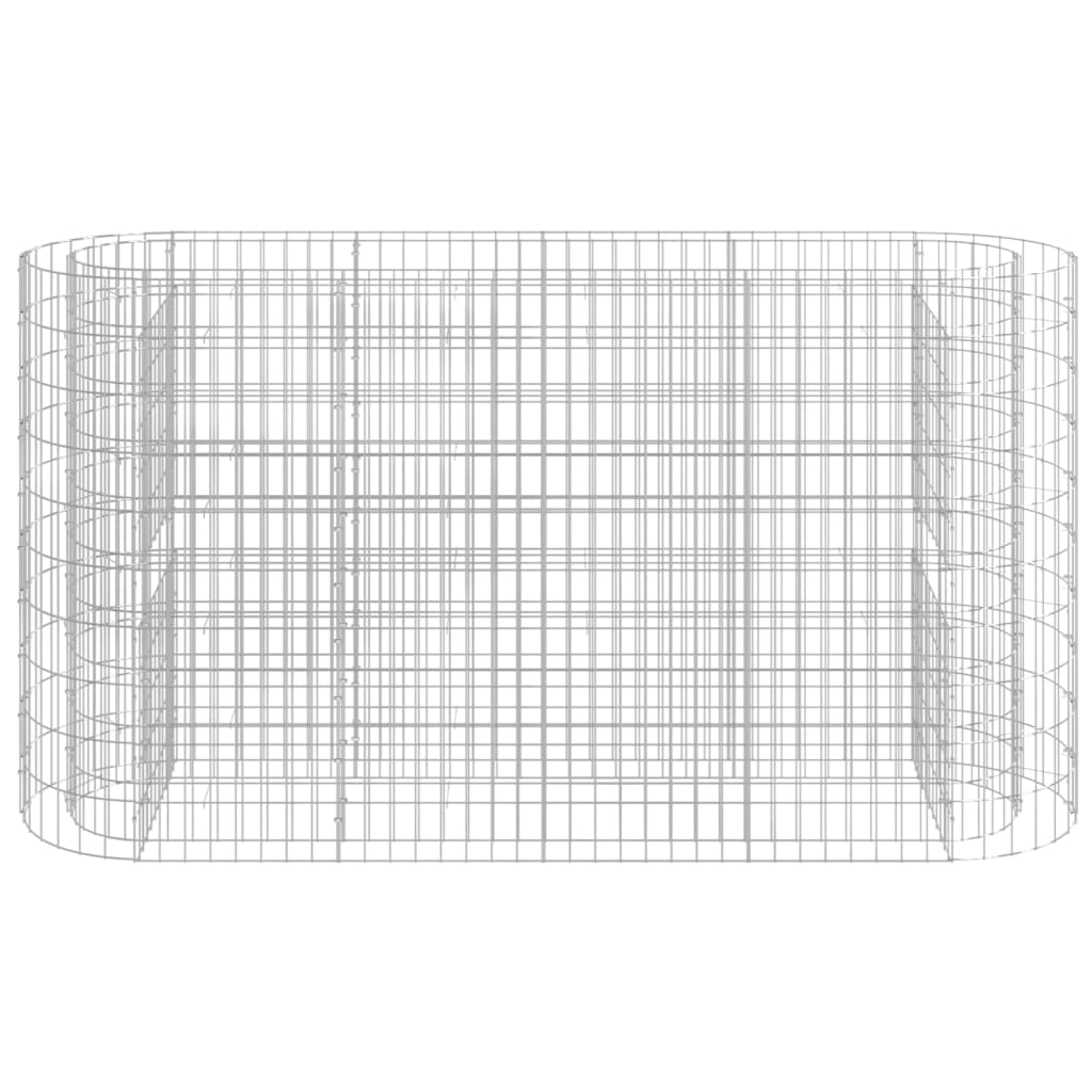 Gabion Plantenbak Verhoogd 190X50X100 Cm Gegalvaniseerd Ijzer