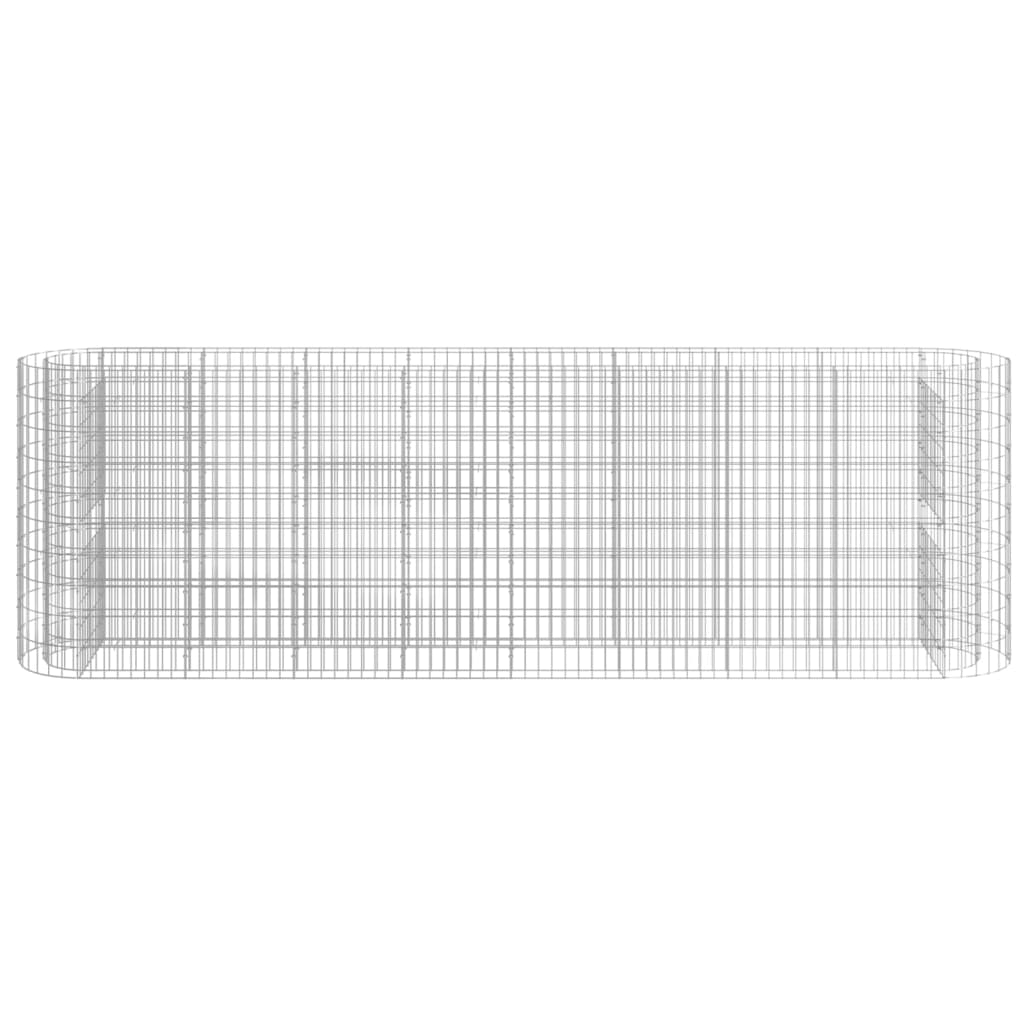 Gabion Plantenbak Verhoogd 330X50X100 Cm Gegalvaniseerd Ijzer