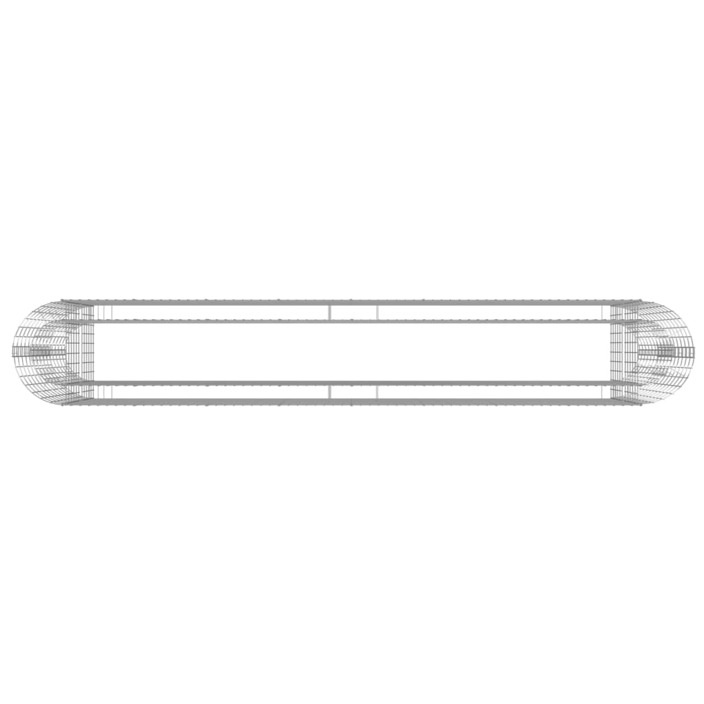 Gabion Plantenbak Verhoogd 330X50X100 Cm Gegalvaniseerd Ijzer