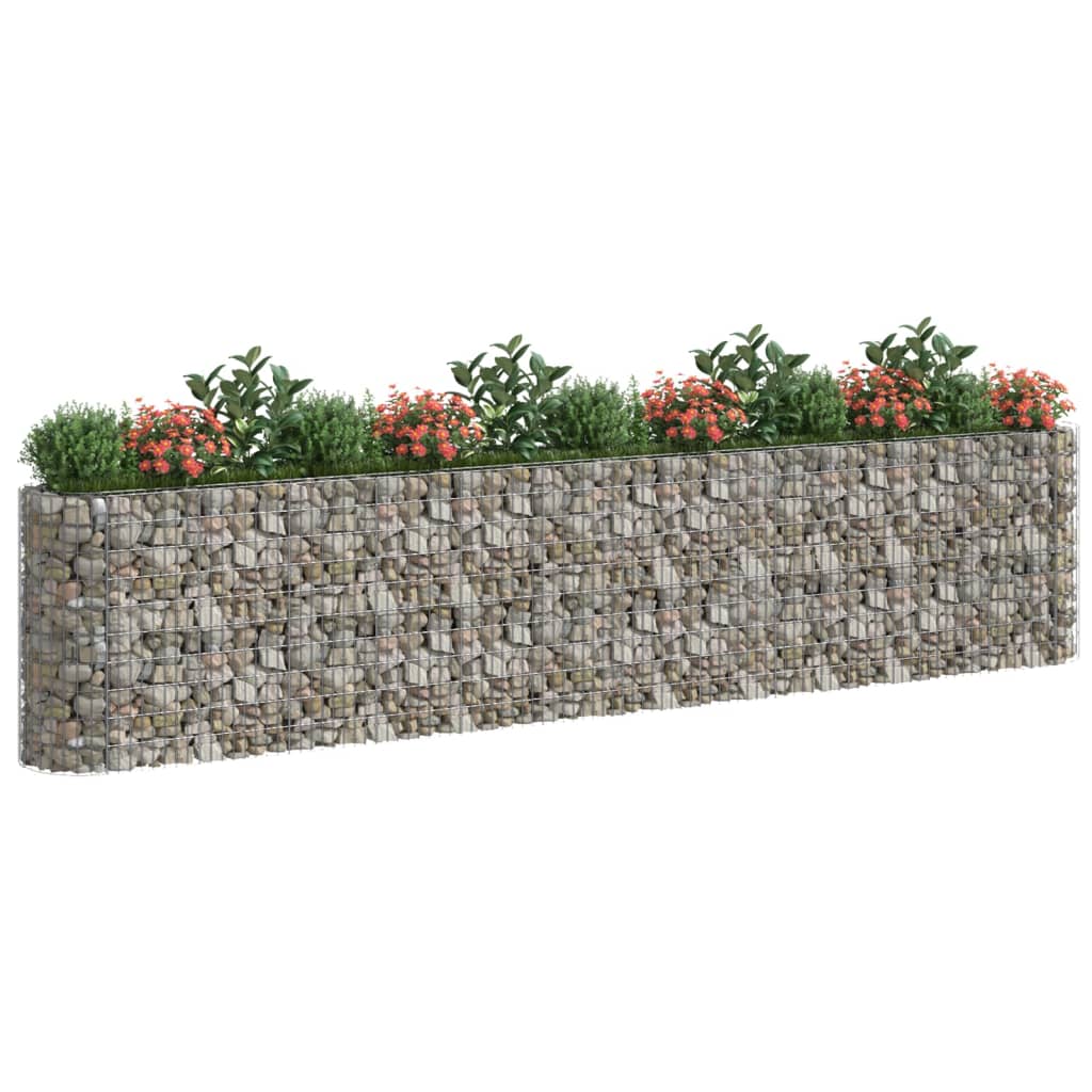 Gabion Plantenbak Verhoogd 470X50X100 Cm Gegalvaniseerd Ijzer