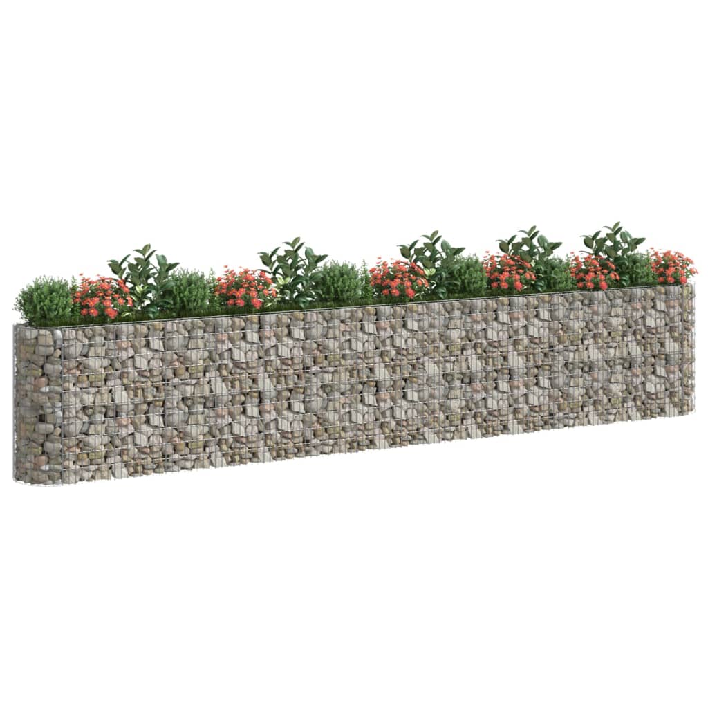 Gabion Plantenbak Verhoogd 540X50X100 Cm Gegalvaniseerd Ijzer