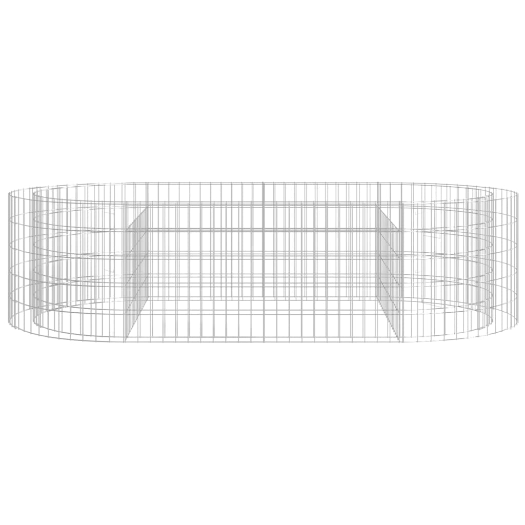 Gabion Plantenbak Verhoogd 200X100X50 Cm Gegalvaniseerd Ijzer