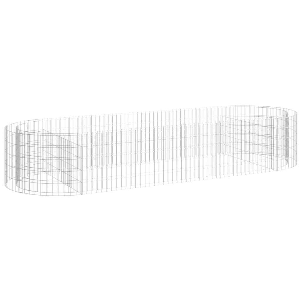 Gabion Plantenbak Verhoogd 300X100X50 Cm Gegalvaniseerd Ijzer