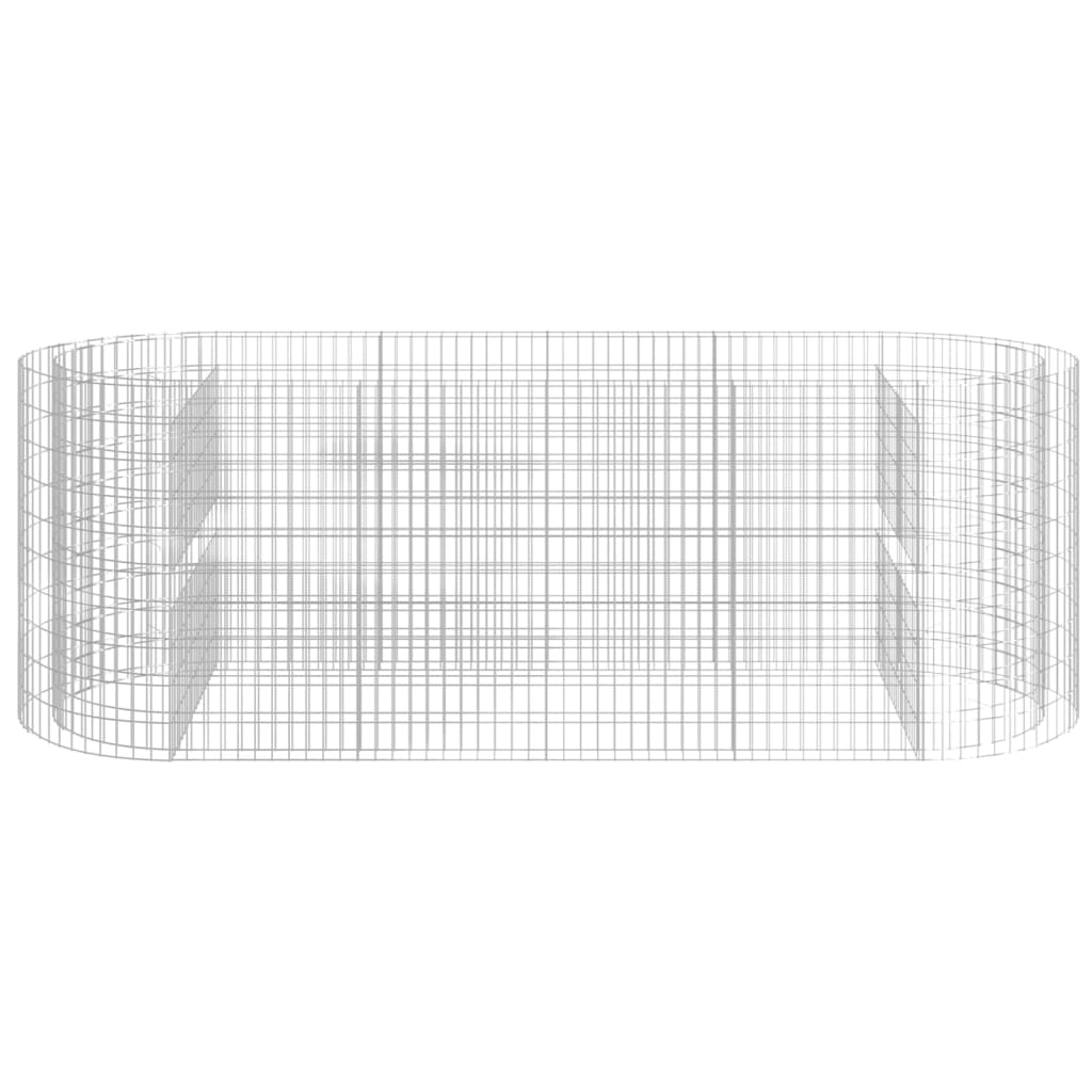 Gabion Plantenbak Verhoogd 300X100X100 Cm Gegalvaniseerd Ijzer