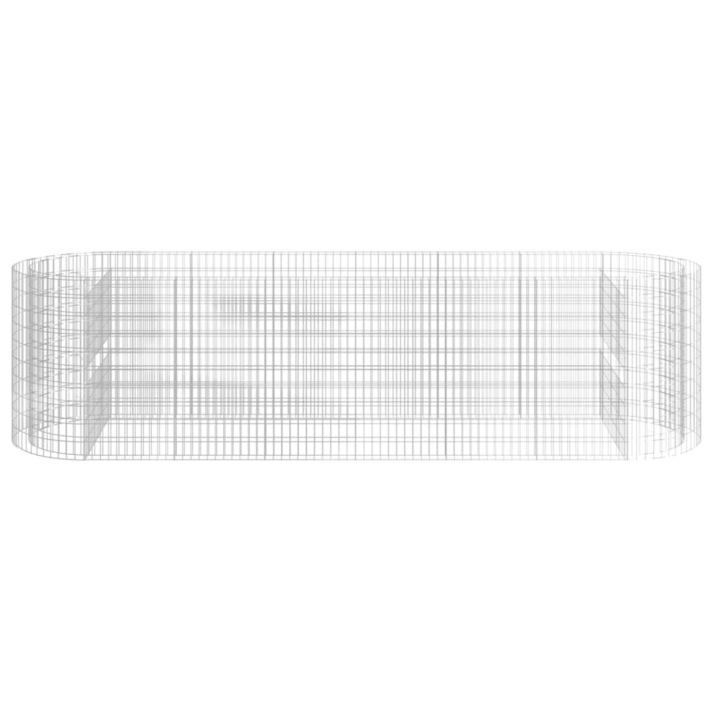 Gabion Plantenbak Verhoogd 400X100X100 Cm Gegalvaniseerd Ijzer