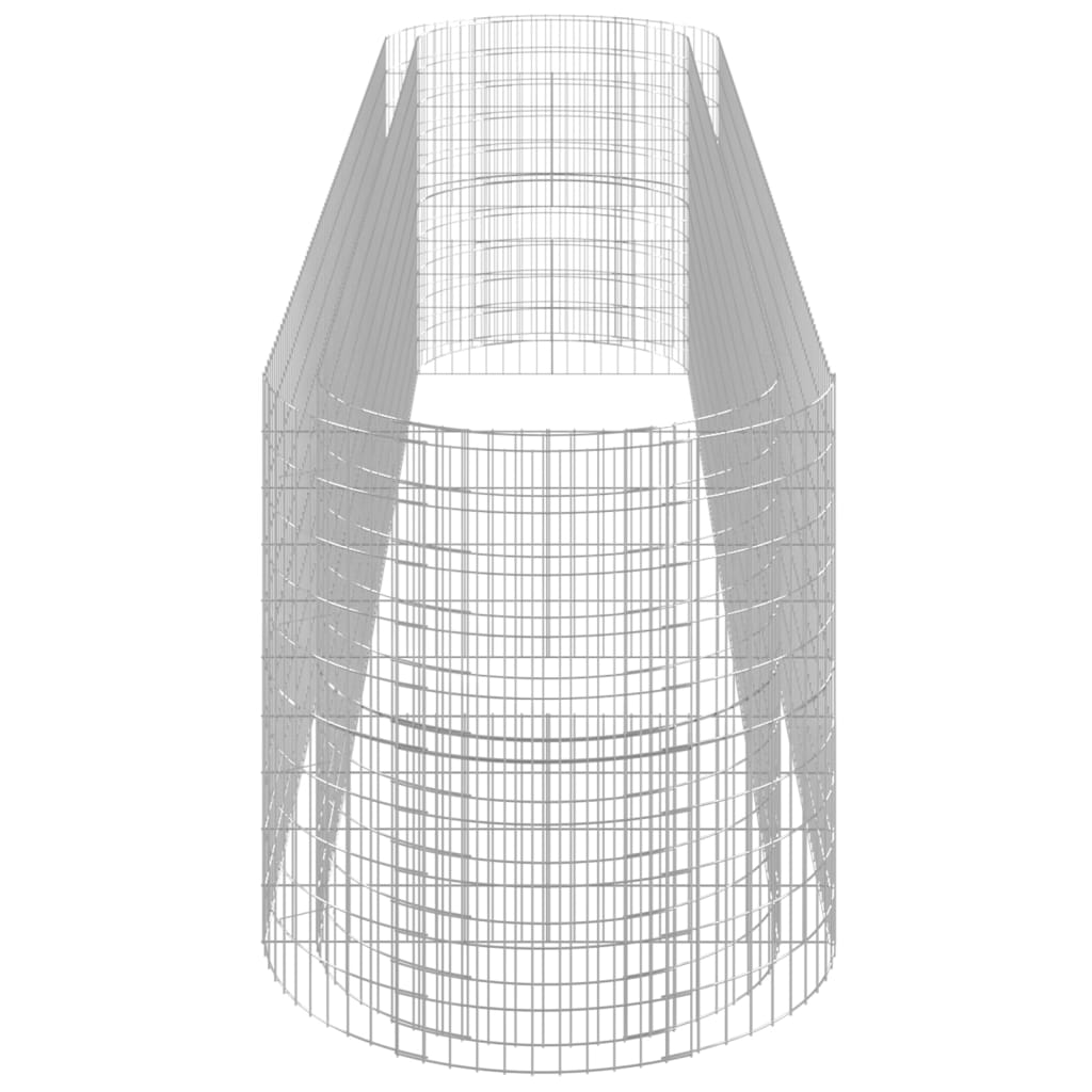 Gabion Plantenbak Verhoogd 500X100X100 Cm Gegalvaniseerd Ijzer