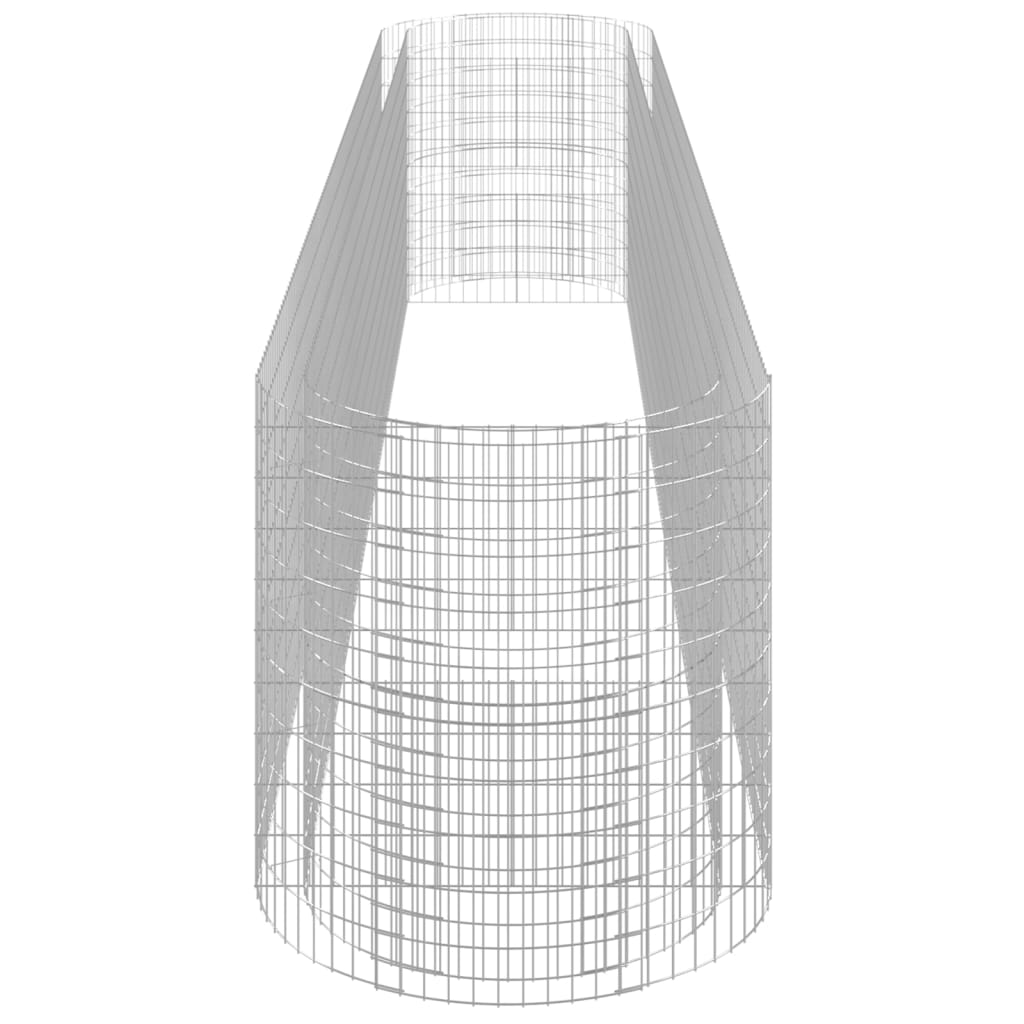 Gabion Plantenbak Verhoogd 600X100X100 Cm Gegalvaniseerd Ijzer