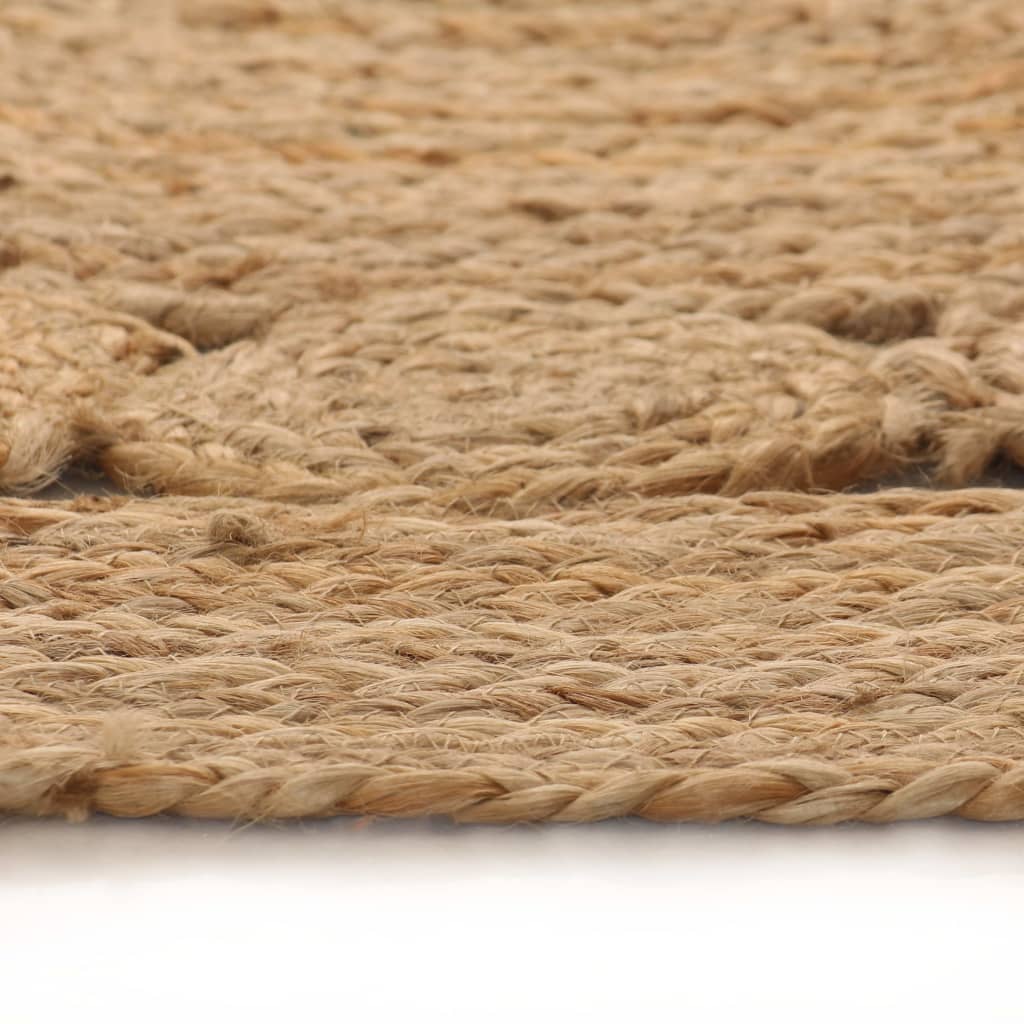 Tapijt Met Ontwerp Rond 180 Cm Gevlochten Jute