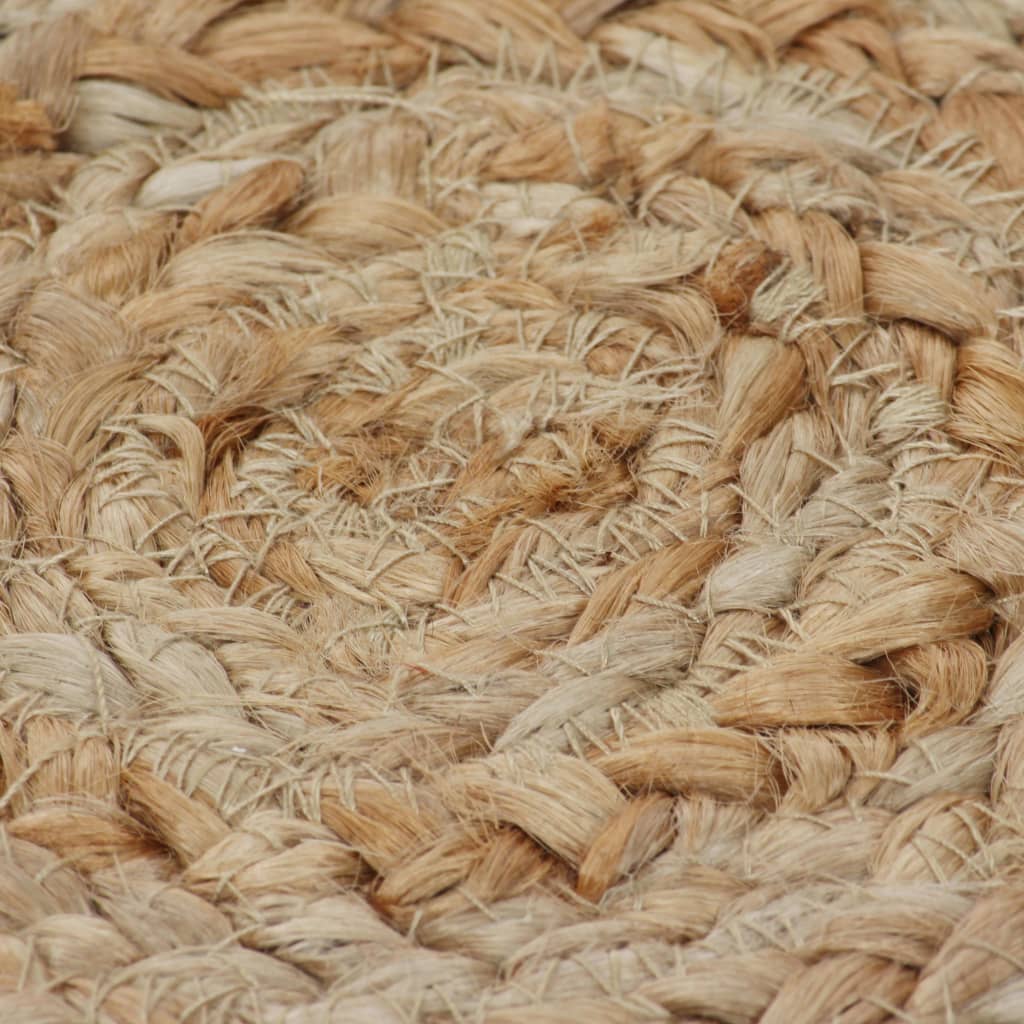 Tapijt Met Ontwerp Rond 180 Cm Gevlochten Jute