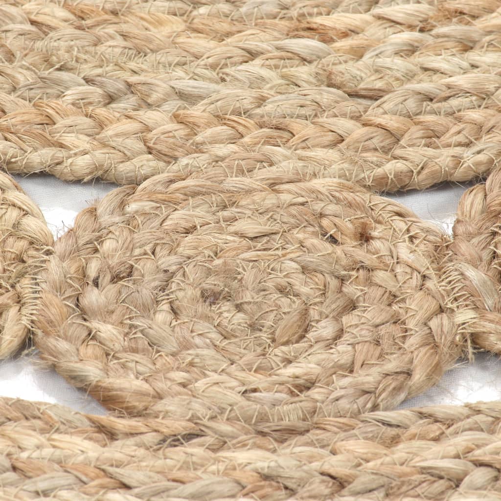 Tapijt Met Ontwerp Rond 180 Cm Gevlochten Jute