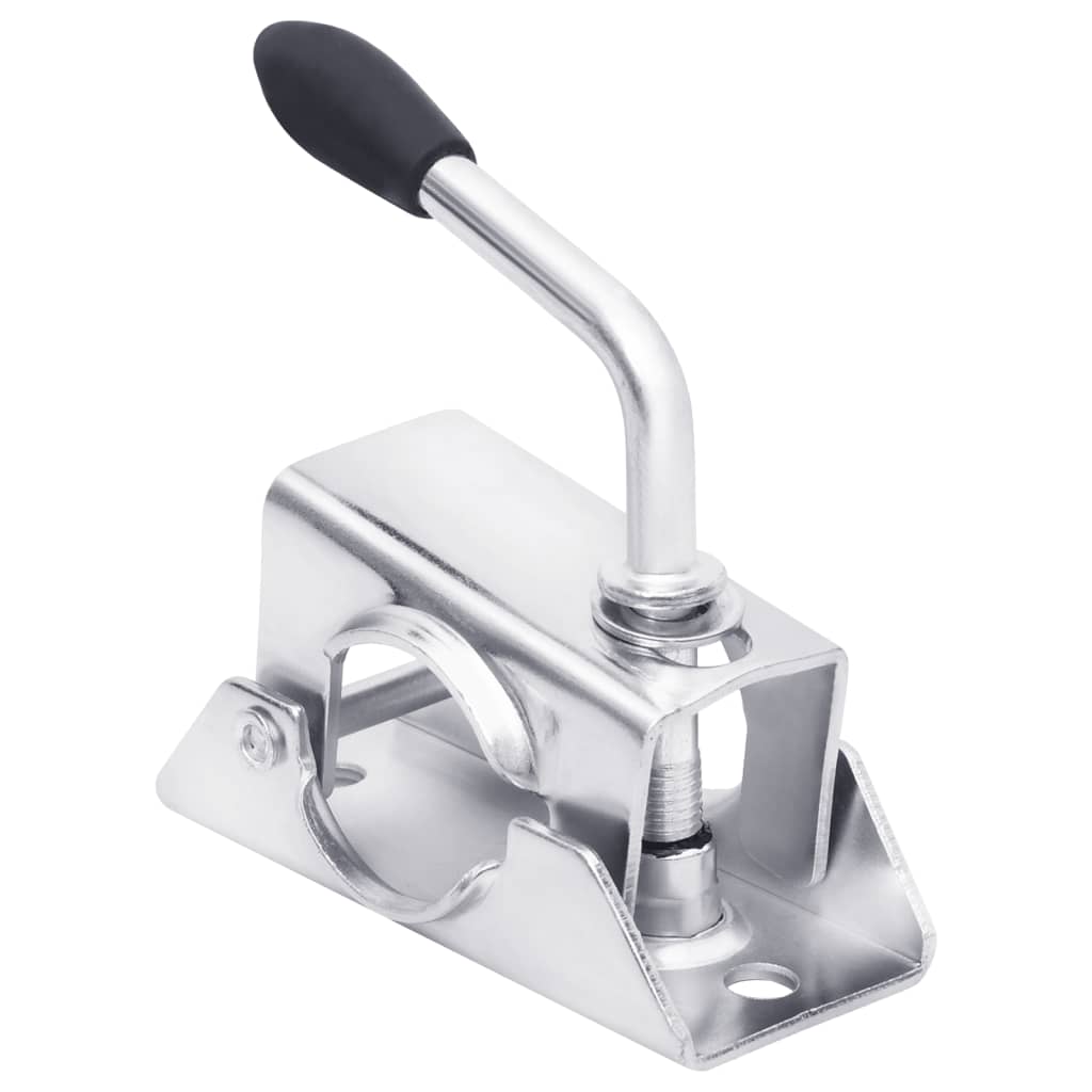 Stützradklemmen 2 St 13,5 x 6,5 x 14 cm aus verzinktem Stahl