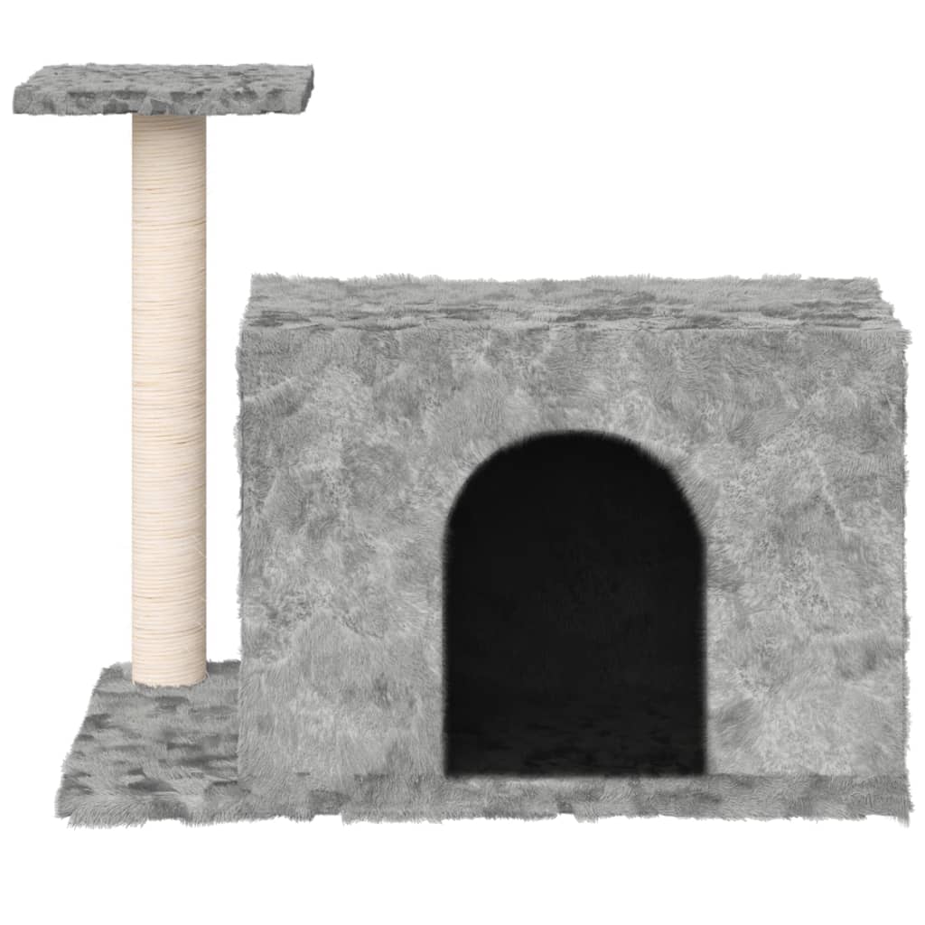 Kattenmeubel Met Sisal Krabpale 51 Cm Lichtgrijs
