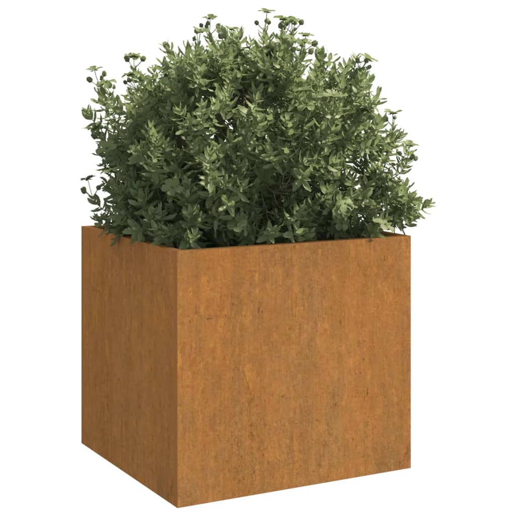 Plantenbak 32X30X29 Cm Cortenstaal Grijs
