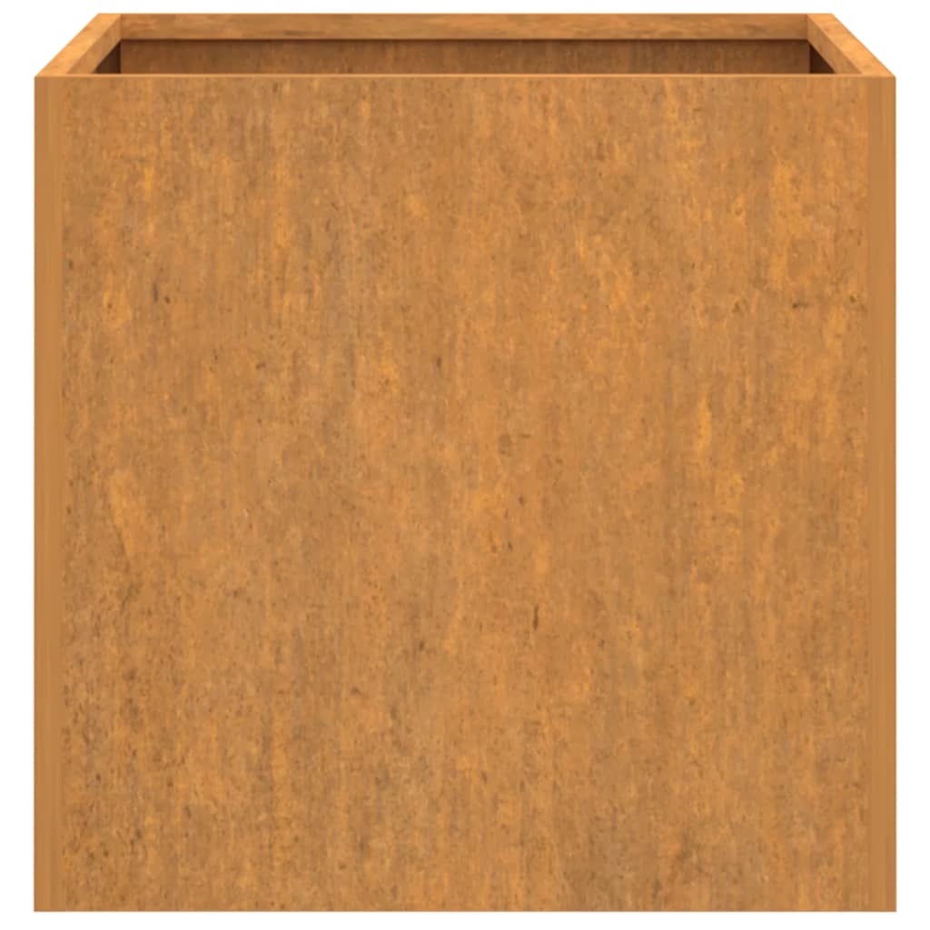 Plantenbakken 2 St 32X30X29 Cm Cortenstaal Grijs