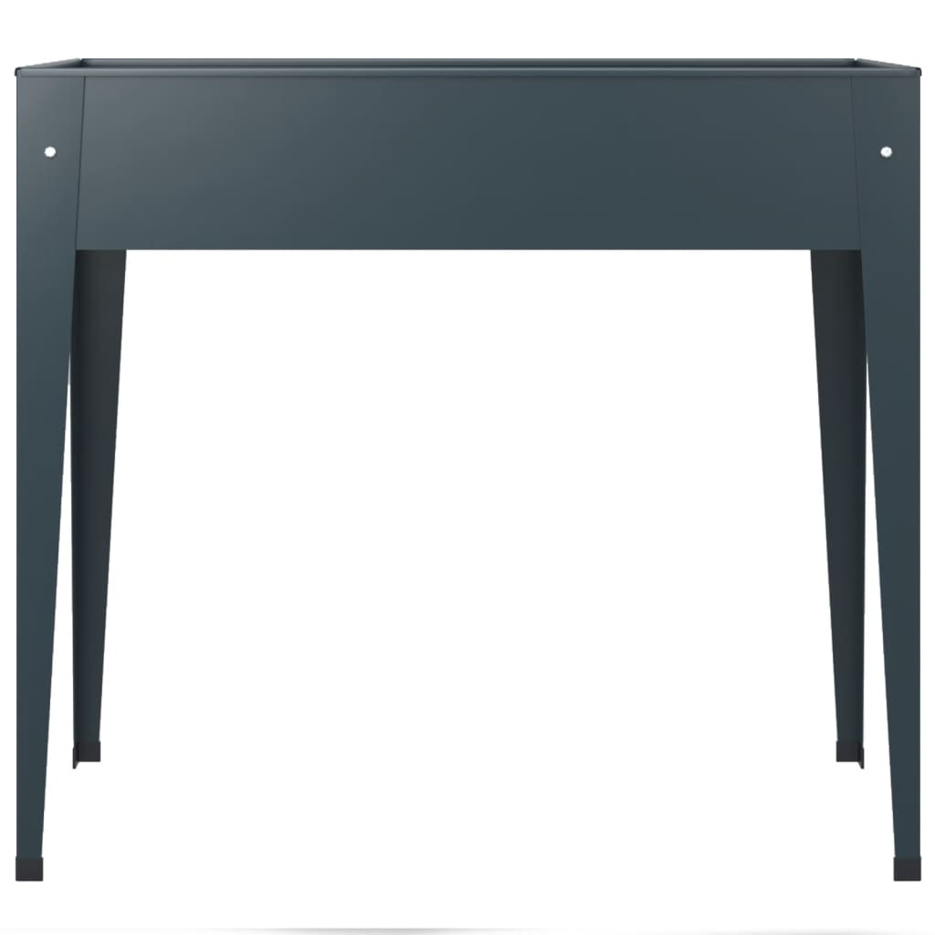 Plantenbak 100,5X40,5X90 Cm Gegalvaniseerd Staal Grijs