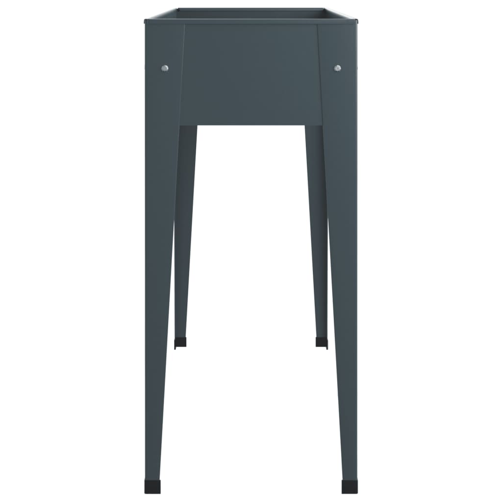 Plantenbak 100,5X40,5X90 Cm Gegalvaniseerd Staal Grijs