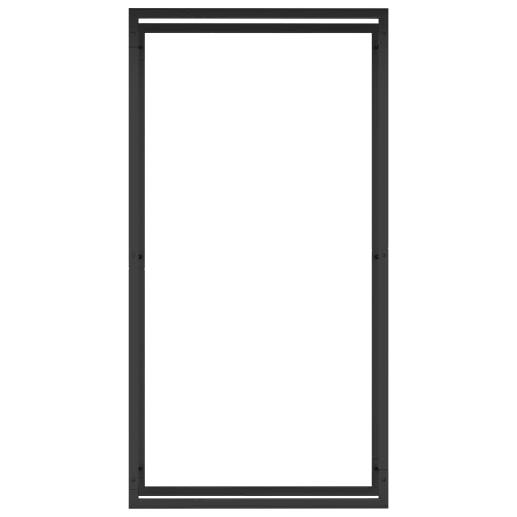 Haardhoutrek 80X28X154 Cm Staal Matzwart