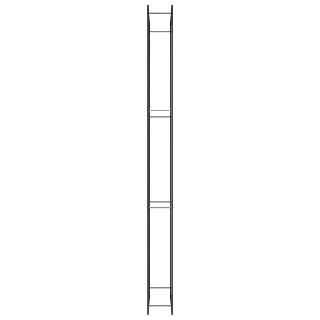 Haardhoutrek 110X28X312 Cm Staal Matzwart