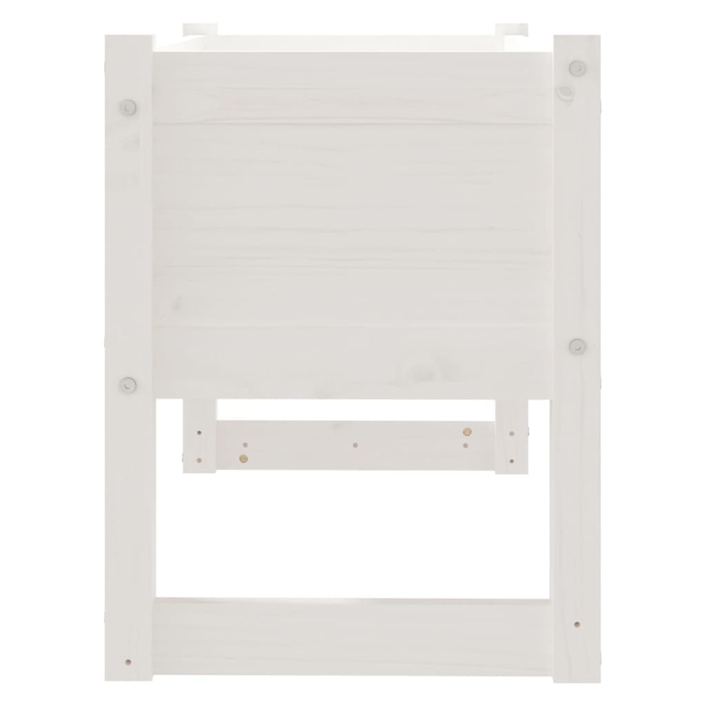 Plantenbak 78X40X52 Cm Massief Grenenhout Wit