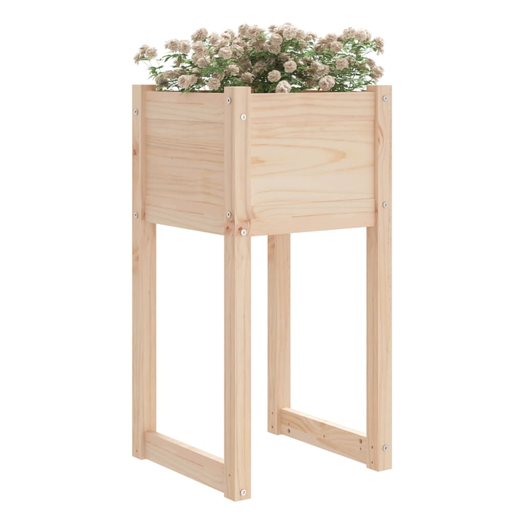 Plantenbakken 2 St 40X40X81 Cm Massief Grenenhout