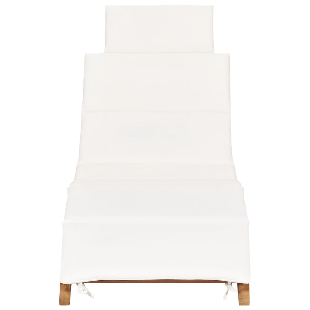 Ligbedden 2 St Met Kussens Massief Teakhout