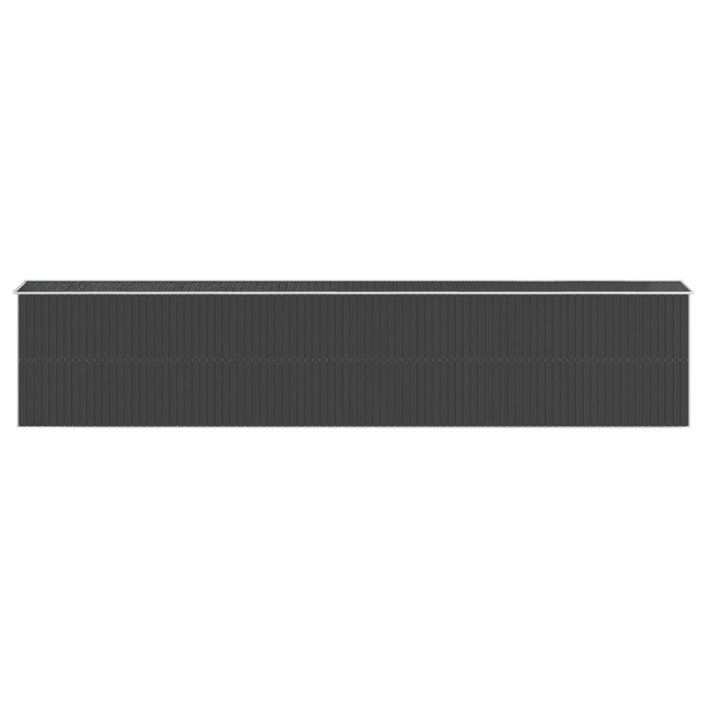 Tuinschuur 192X1021X223Cm Gegalvaniseerd Staal Antracietkleurig