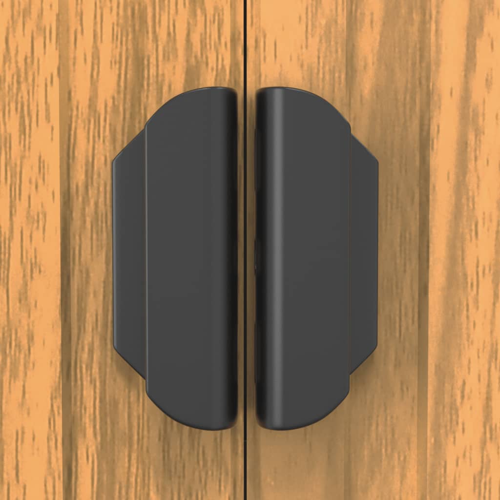 Tuinschuur 192X606X223 Cm Gegalvaniseerd Staal Lichtbruin